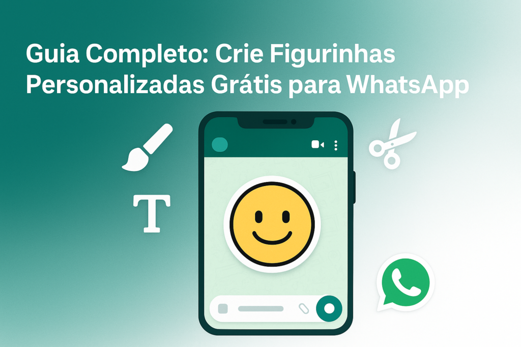 Guia visual para criar figurinhas personalizadas grátis no WhatsApp